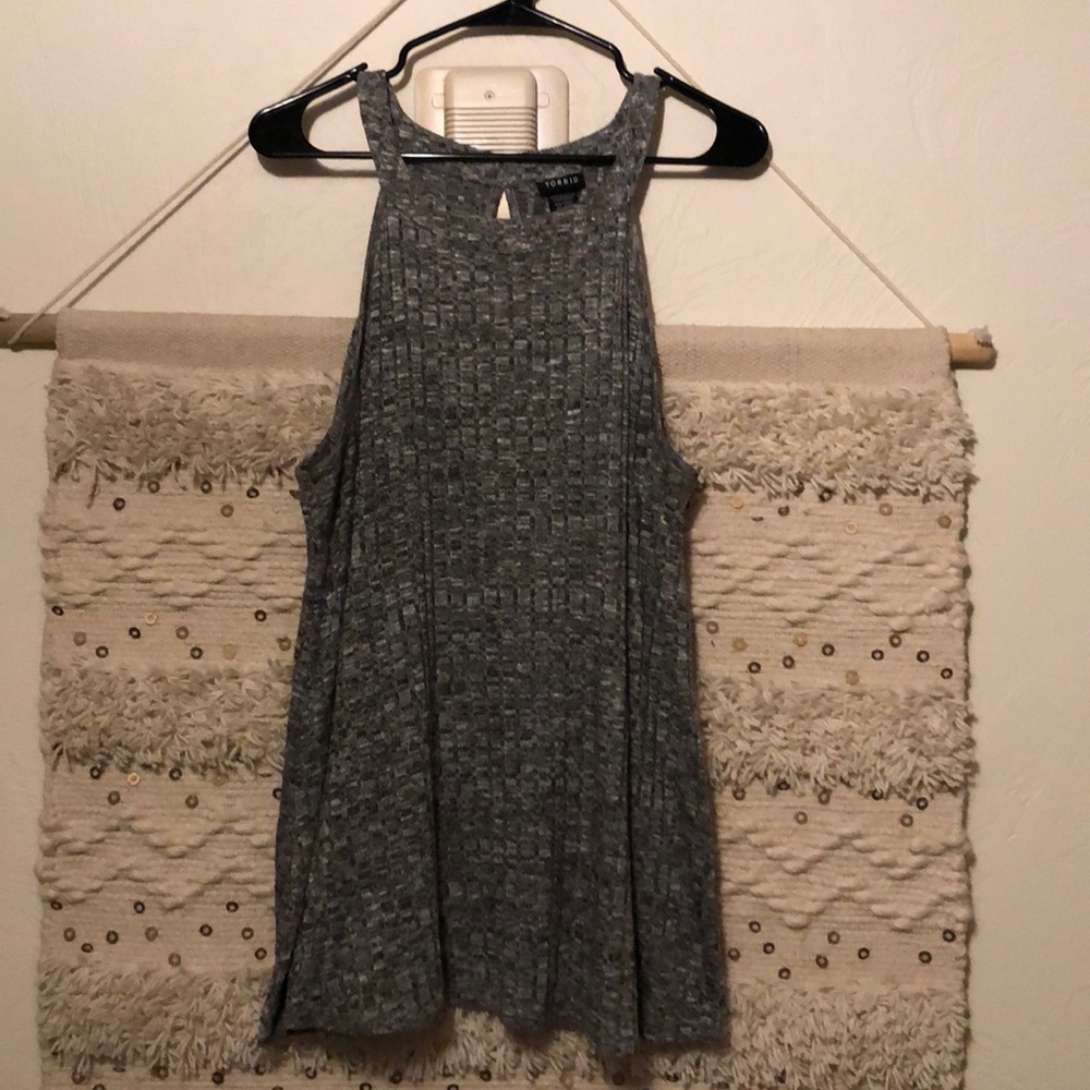 Heather Grey Lightweight Halter Top